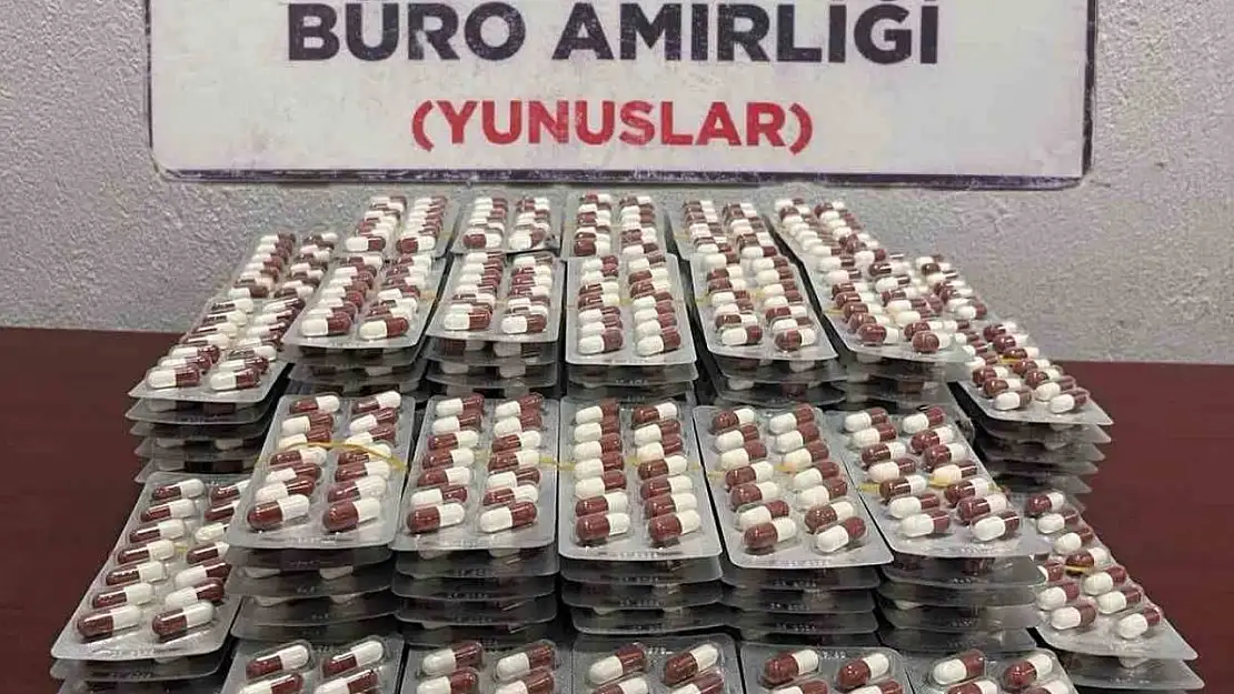 Kütahya'da bin 960 adet uyuşturucu hap ele geçirildi