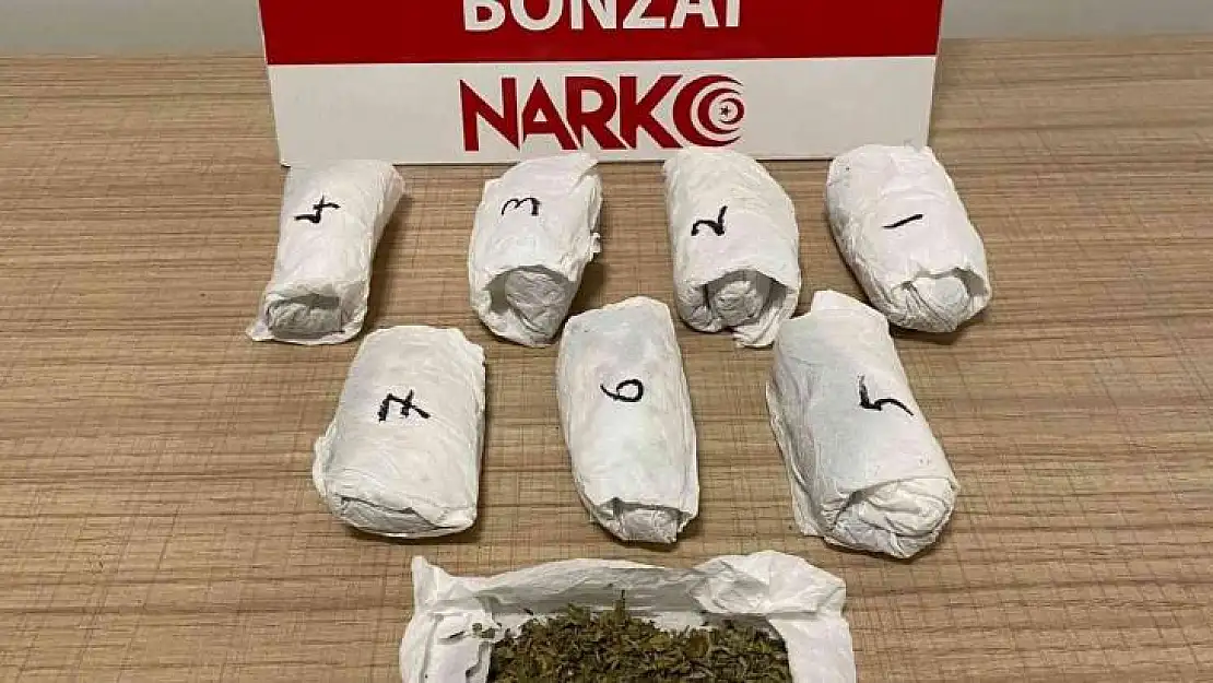 Kütahya'da bir şahsın üzerinde bonzai ele geçirildi