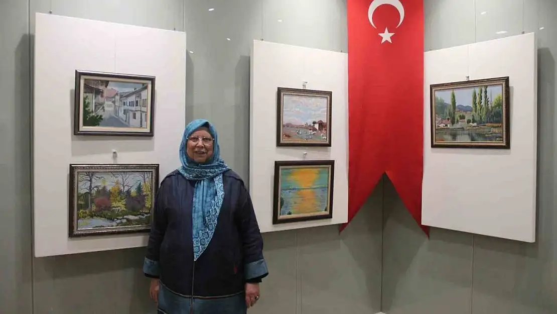 Kütahya'da emekli memur Yaşar Ataseven ilk kişisel sergisini açtı