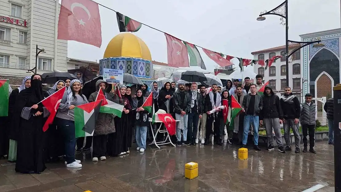 Kütahya'da Gazze için küresel grev eylemi