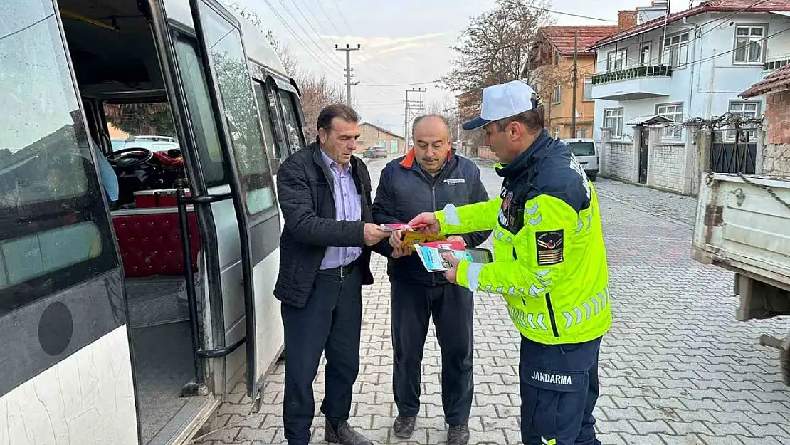 Kütahya'da jandarmadan okul servislerine sıkı denetim