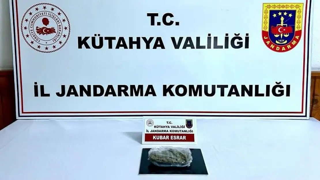 Kütahya'da jandarmadan uyuşturucu operasyonu: 2 gözaltı