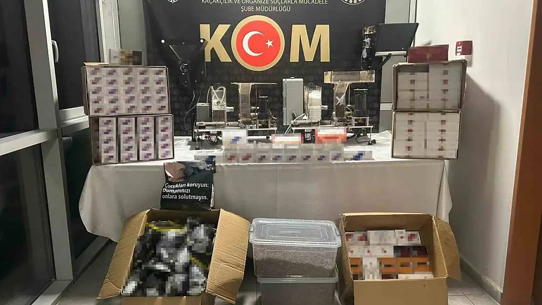 Kütahya'da kaçak tütün operasyonu