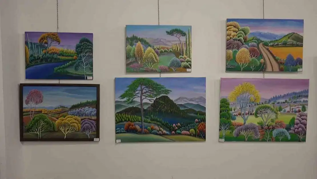 Kütahya'da merhum ressam Hüseyin Yüce anısına resim sergisi