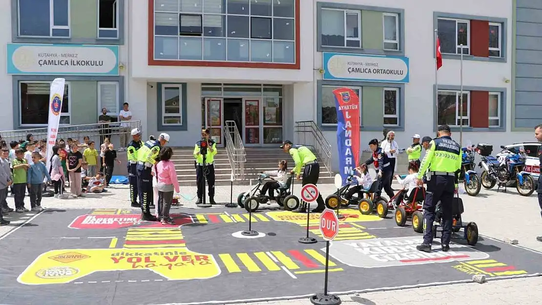 Kütahya'da öğrencilere trafik eğitimi