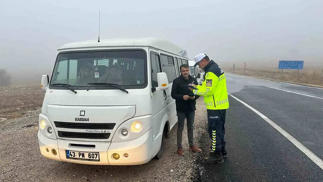 Kütahya'da okul servis araçlarına yönelik denetim