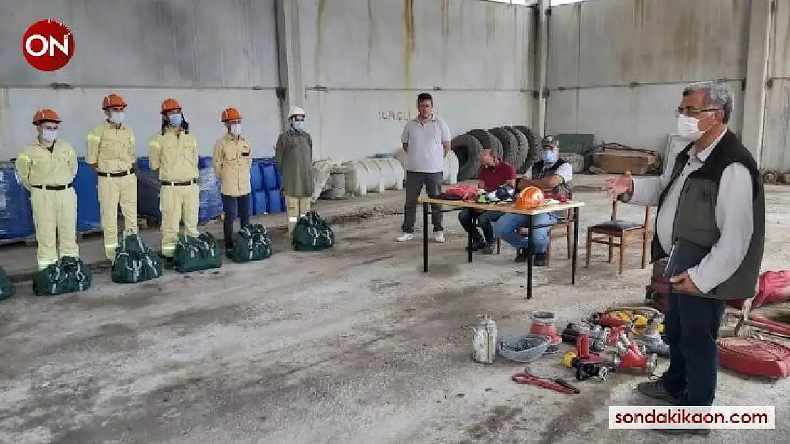 Kütahya'da orman ekiplerine işbaşı bilgi yenileme eğitimi