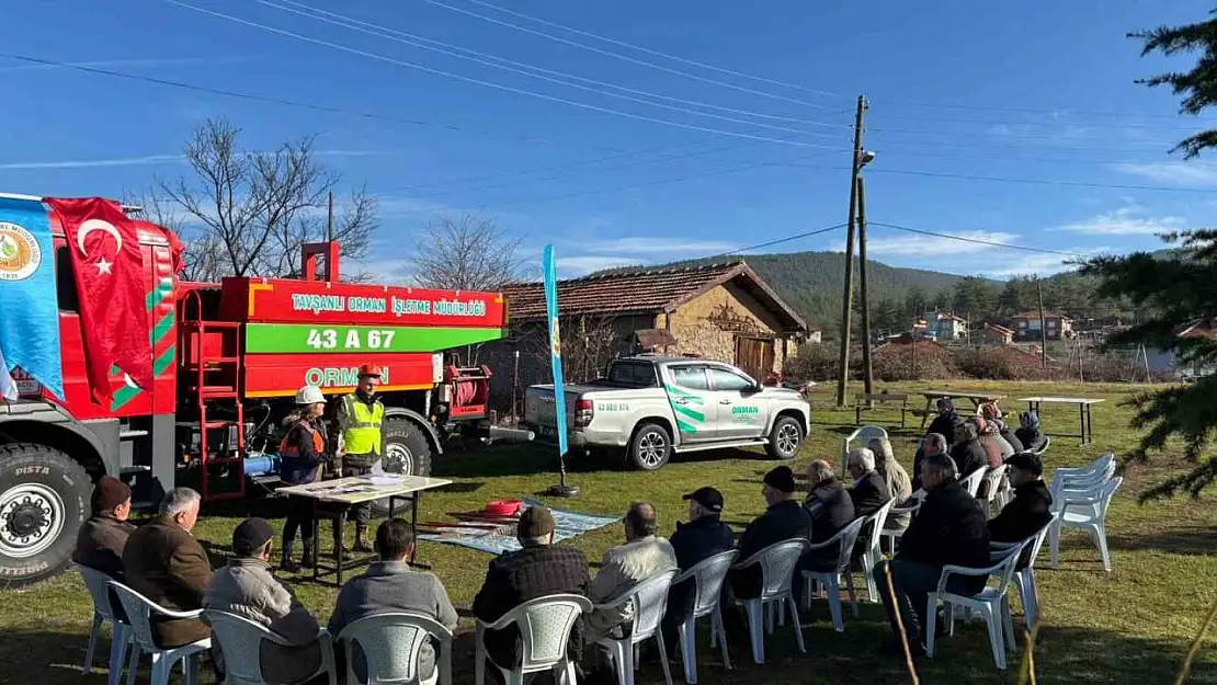 Kütahya'da orman köylülerine 'Orman yangınları ile mücadele yöntemleri' konulu eğitim