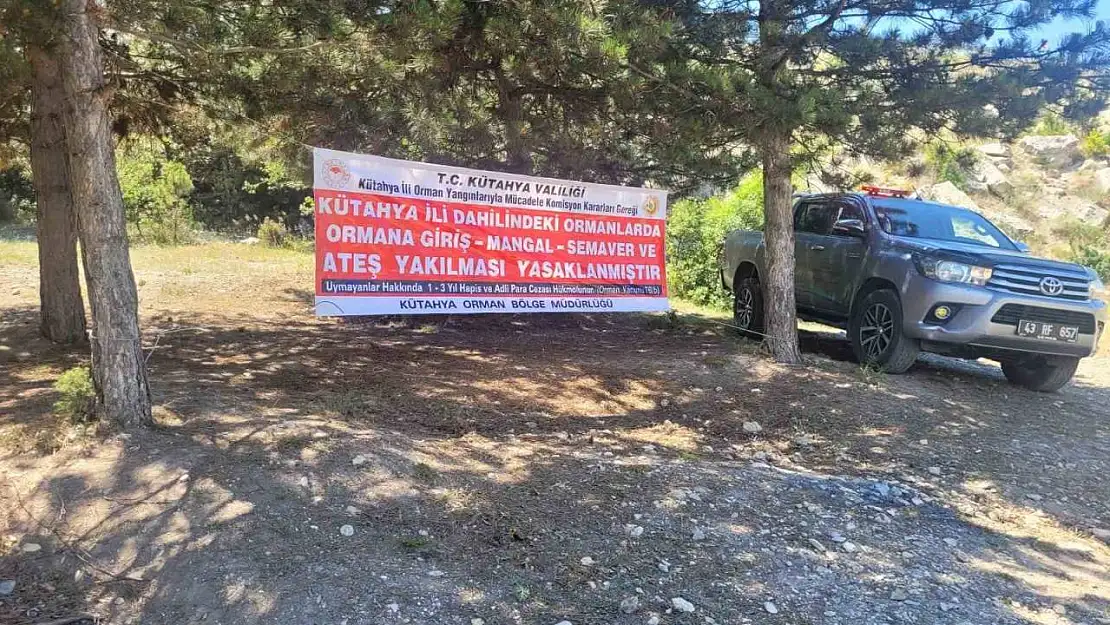 Kütahya'da orman yangınlarına karşı seferberlik