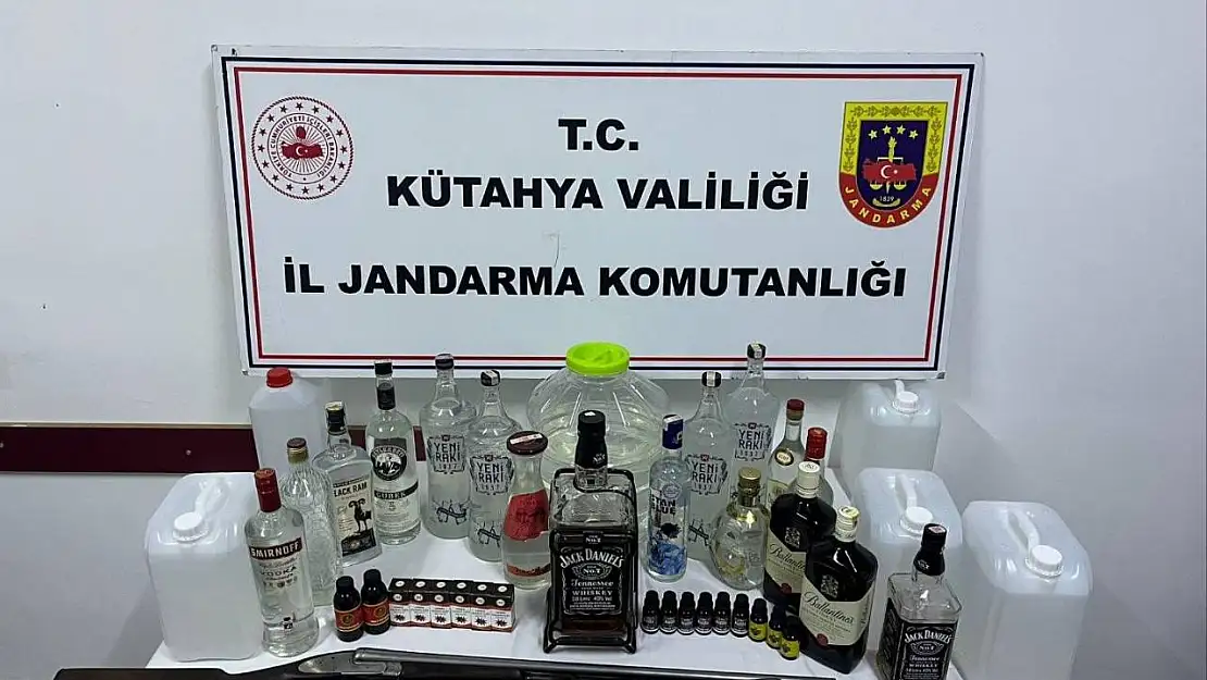 Kütahya'da sahte içki operasyonu: 1 gözaltı