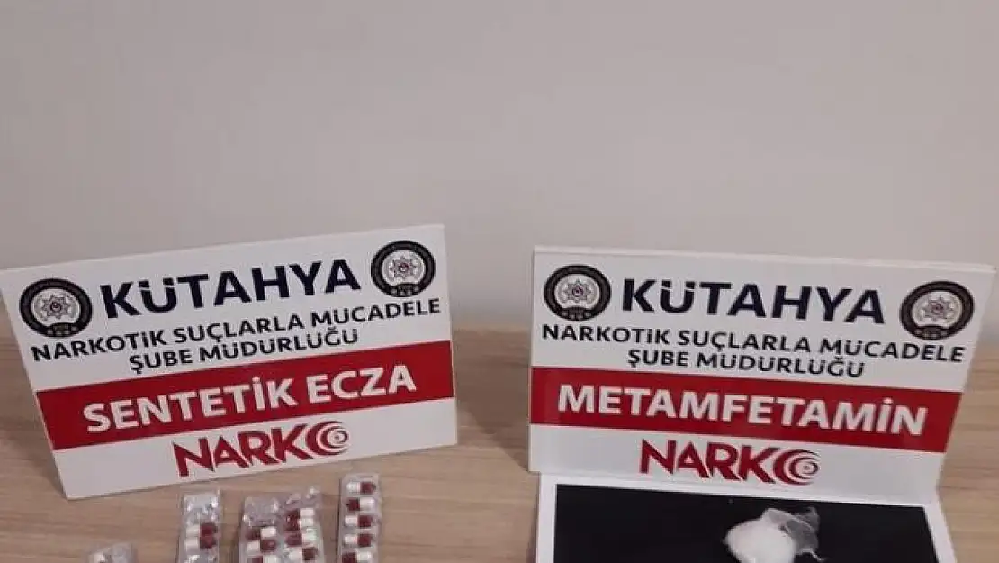Kütahya'da yakalanan 2 kişinin üzerinden uyuşturucu çıktı