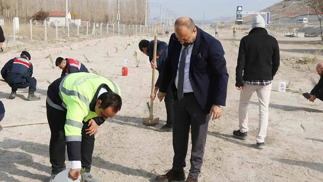 Kütahya OSB'de fidanlar toprakla buluştu