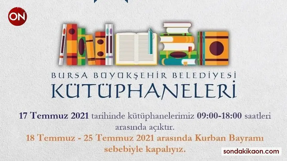 Kütüphanelerde bayram molası
