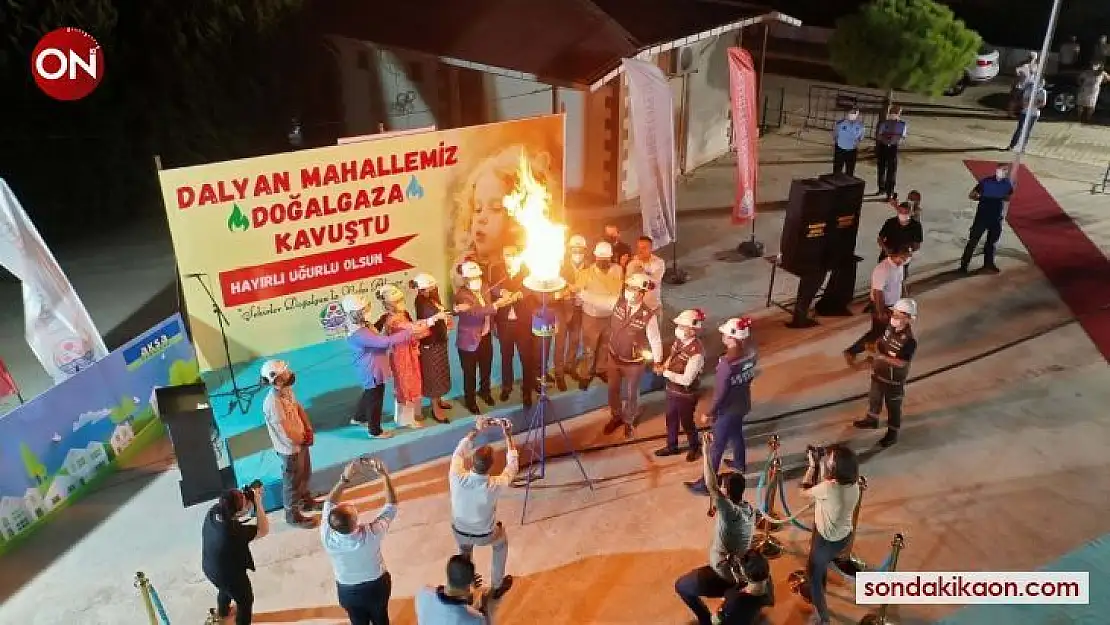 Lapseki Dalyan Mahallesi doğal gaza kavuştu
