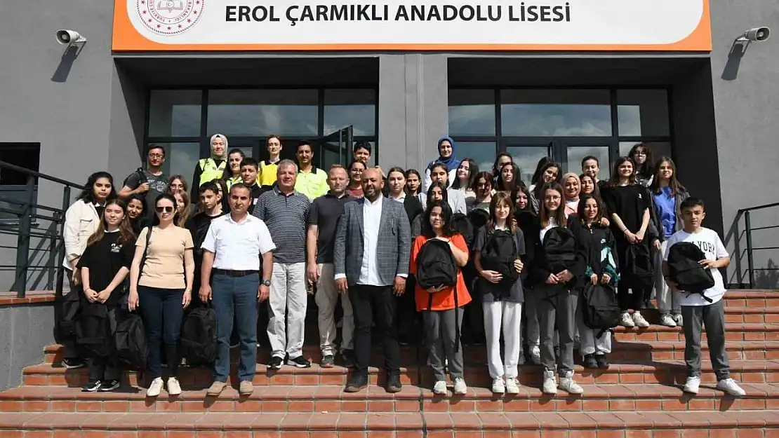 Lise öğrencilerine deprem çantası