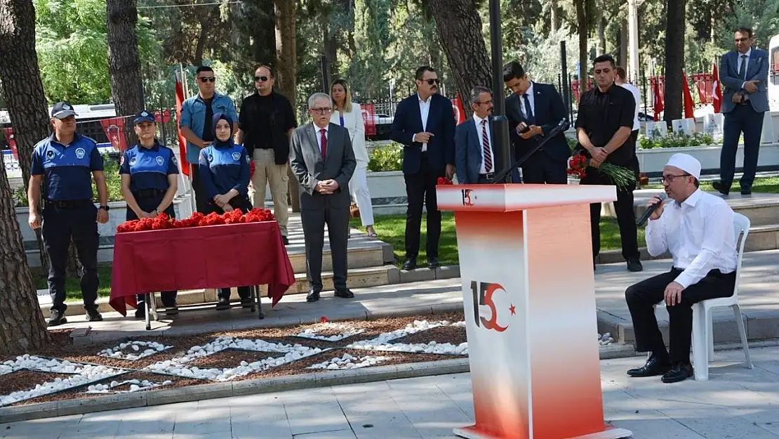 Manisa'da 15 Temmuz şehitleri unutulmadı