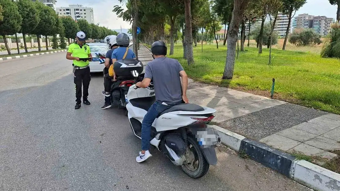 Manisa'da 35 motosiklet trafikten men edildi