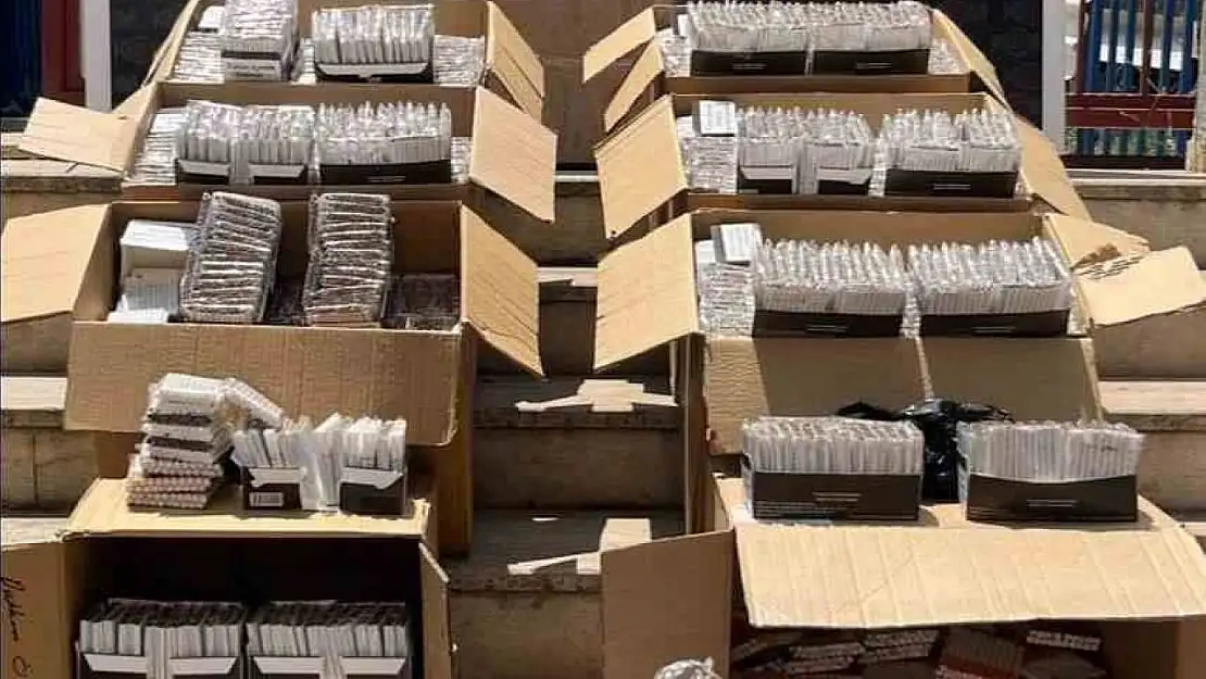 Manisa'da 59 bin doldurulmuş makaron ele geçirildi