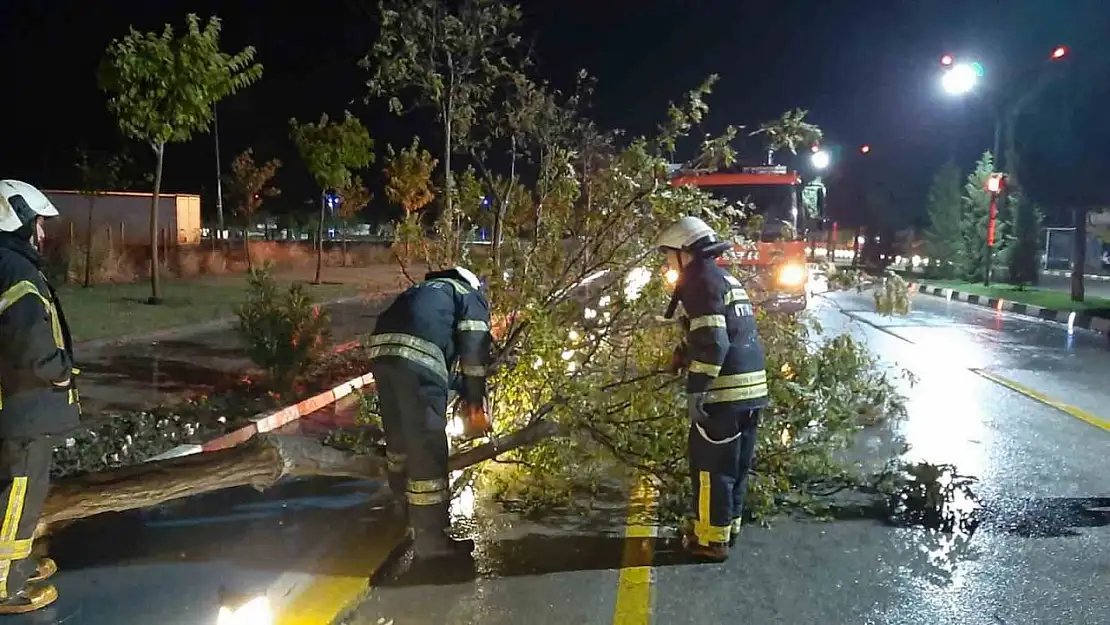 Manisa'da ekipler bin 249 noktada fırtına ve yağışla mücadele etti