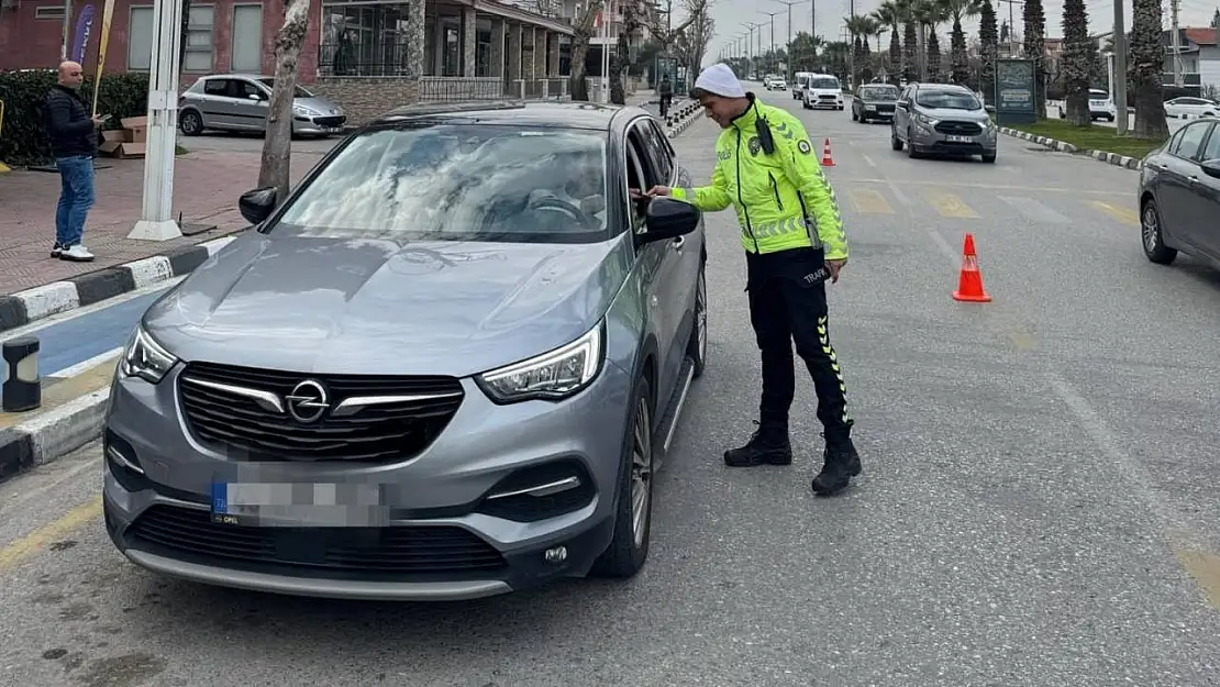 Manisa'da hem havadan hem karadan trafik denetimi