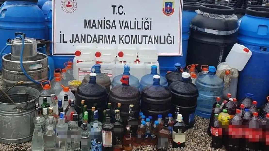 Manisa'da jandarmadan kaçak alkol operasyonu