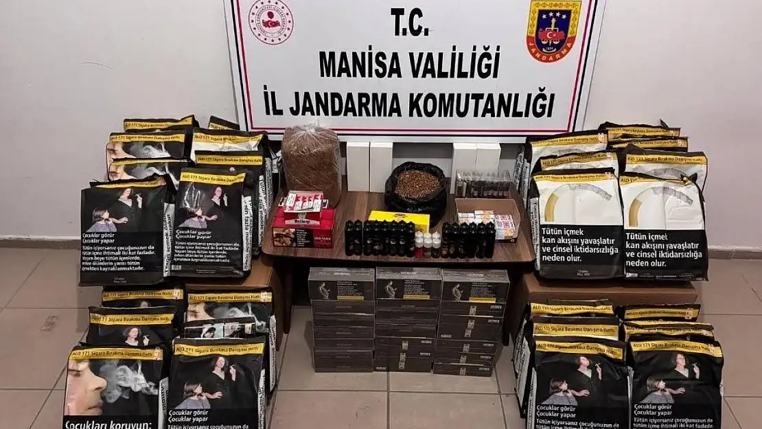 Manisa'da jandarmadan kaçak sigara operasyonu