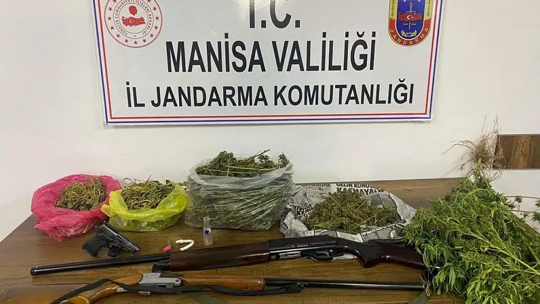 Manisa'da jandarmadan uyuşturucu operasyonu