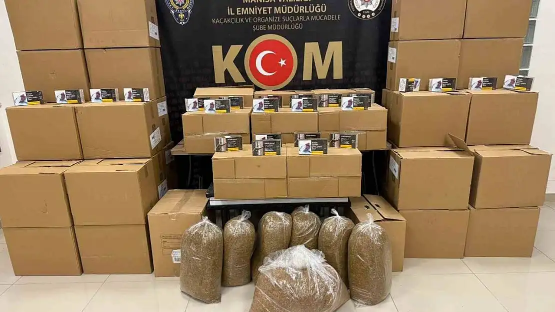 Manisa'da kaçak tütün ve içki operasyonu: 5 gözaltı