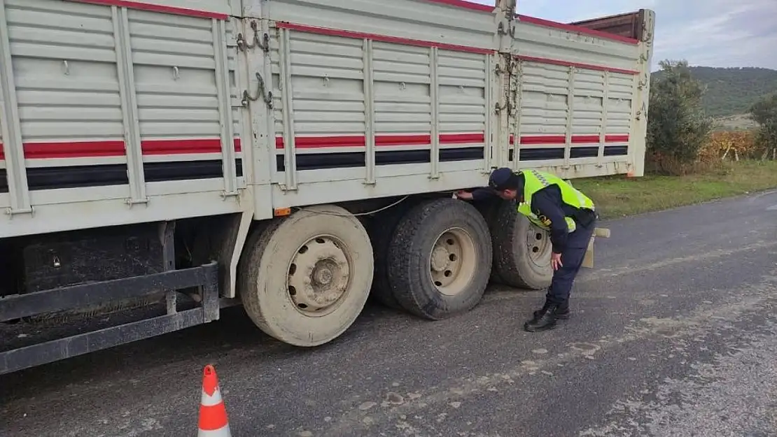 Manisa'da kış lastiği denetimi