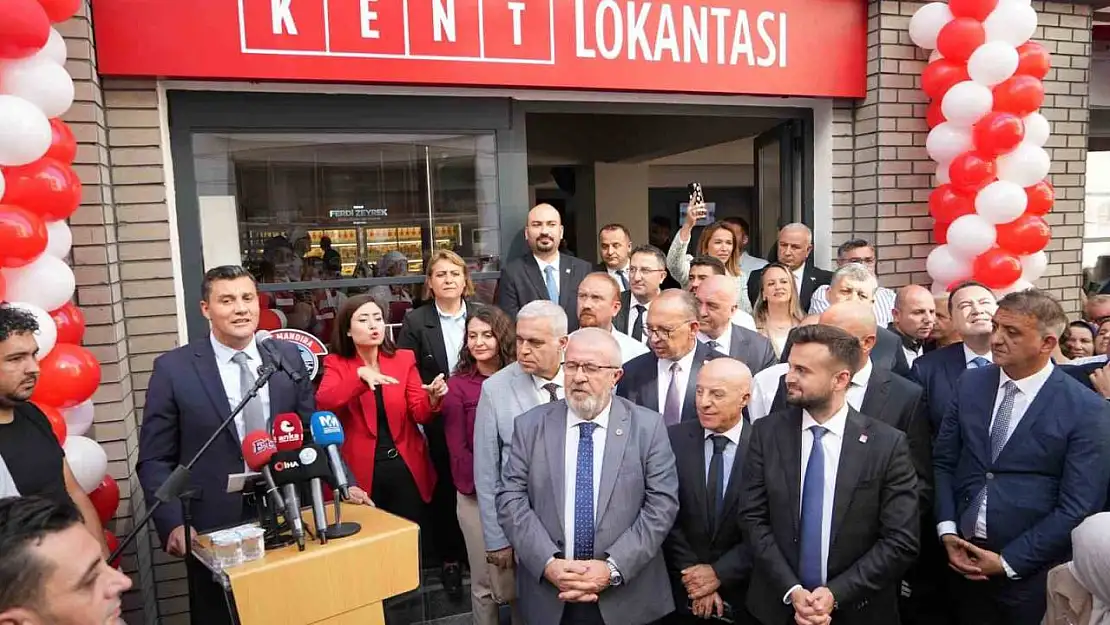 Manisa'da miting gibi 'Kent Lokantası' açılışı