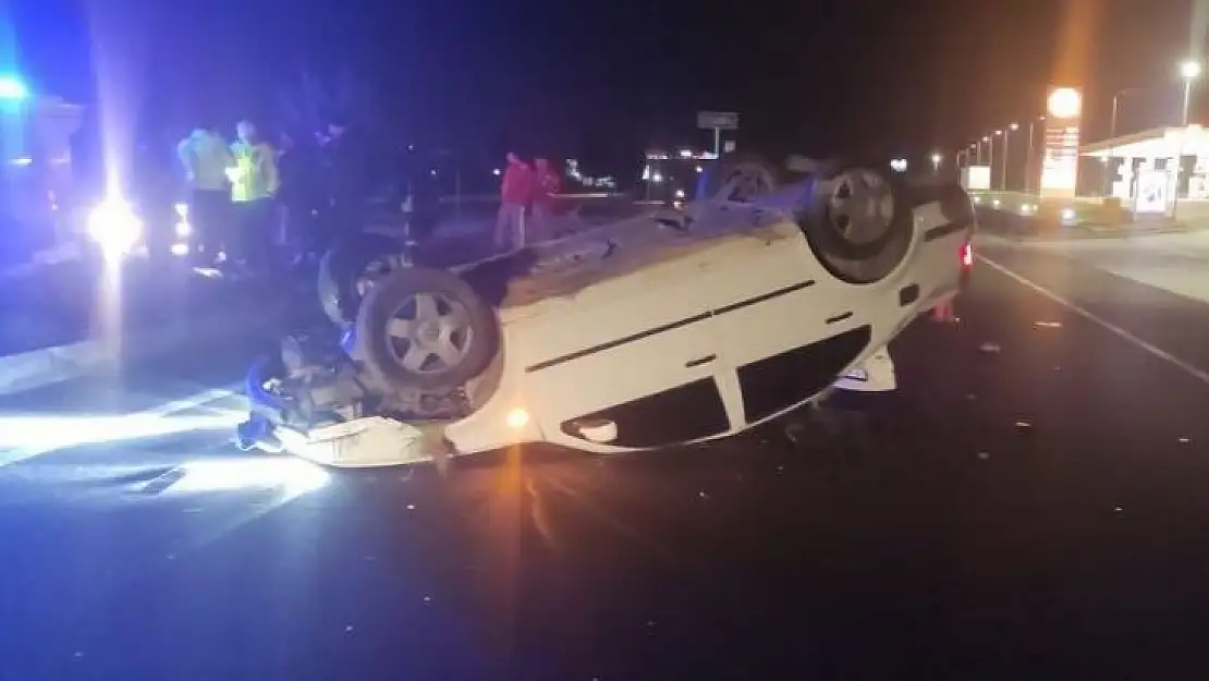 Manisa'da otomobil takla attı: 1 ölü, 3 yaralı