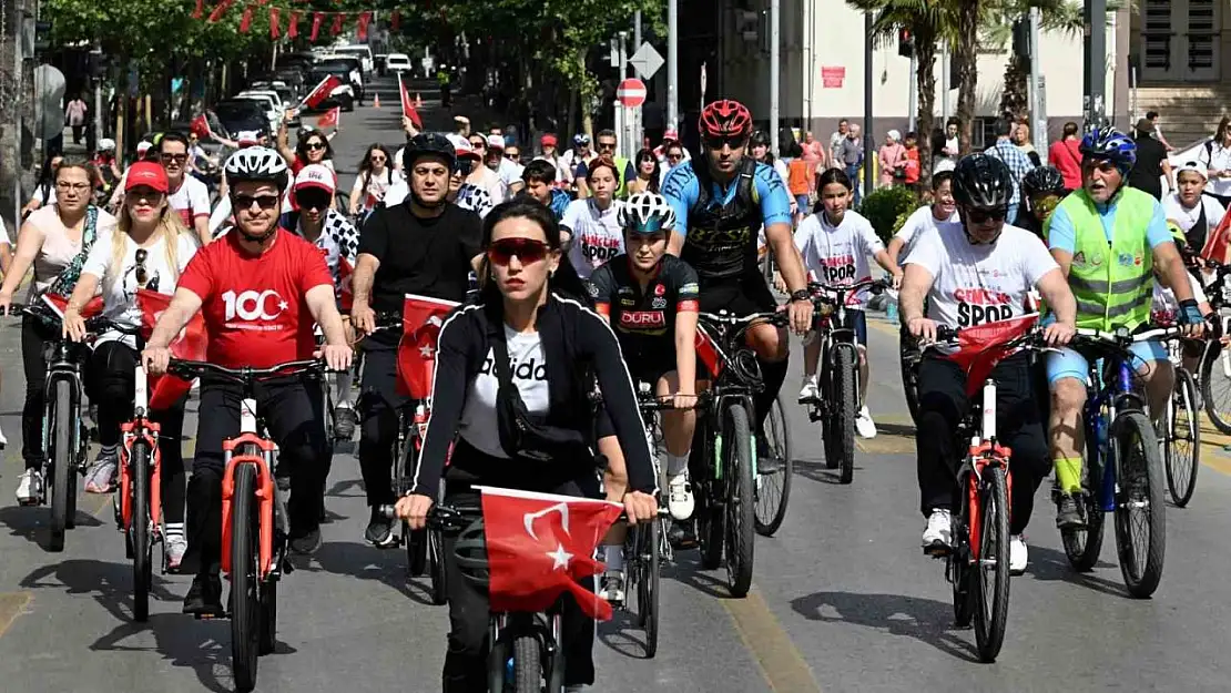 Manisa'da pedallar 19 Mayıs için çevrildi