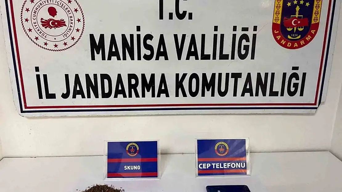 Manisa'da şüpheliden 29 gram skunk ele geçirildi