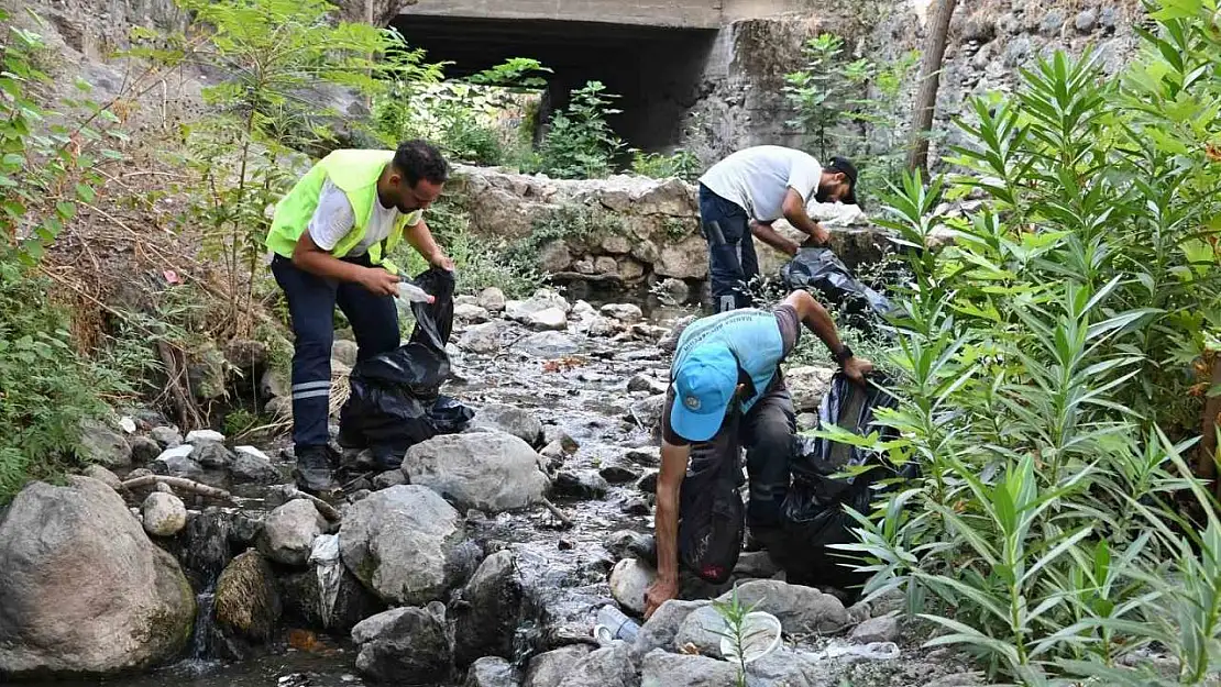 Manisa'da tarihi dokuların güzergahında temizlik yapıldı