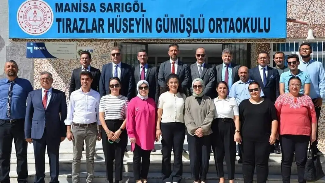 Manisa Milli Eğitim Müdürü Sarıgöl'de incelemede bulundu