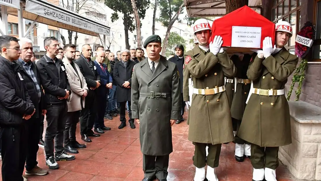 Manisalı Kıbrıs Gazisi son yolculuğuna uğurlandı