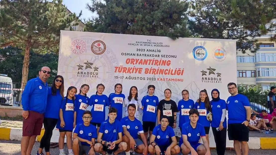 Manisalı sporcular, Oryantiring Türkiye Şampiyonası'na damga vurdu