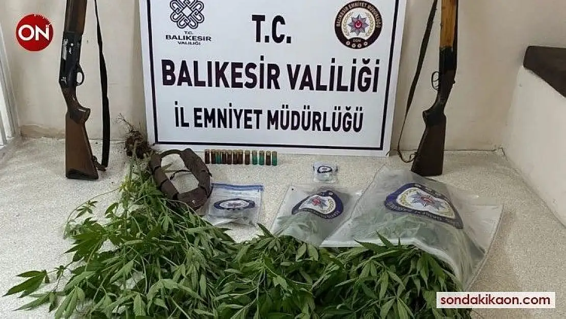 Manyas'ta emniyetten şafak operasyonu