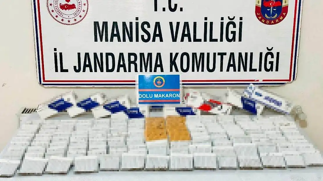 Markette makaron ele geçirildi