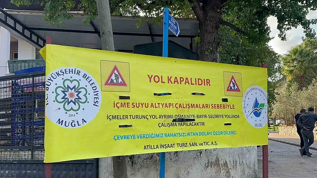 Marmaris'te İçmeler-Turunç yolu bir ay trafiğe kapalı