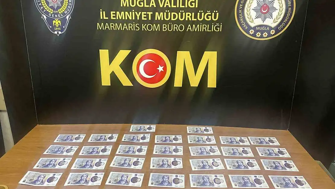 Marmaris'te İngiliz turist sahte poundla yakalandı