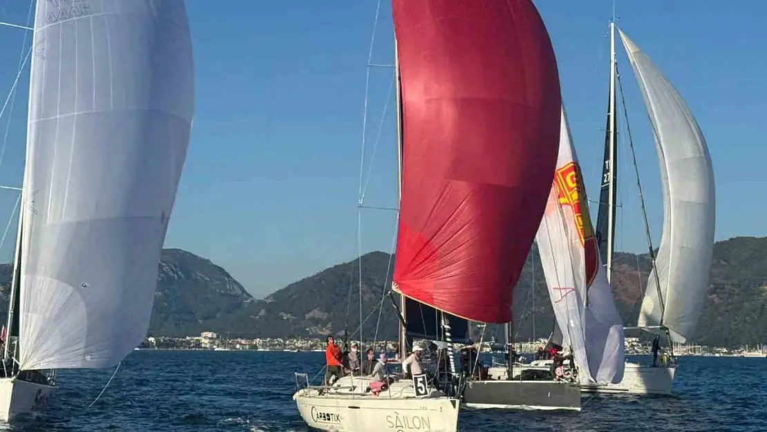 Marmaris'te kış trofesi rüzgarla başladı