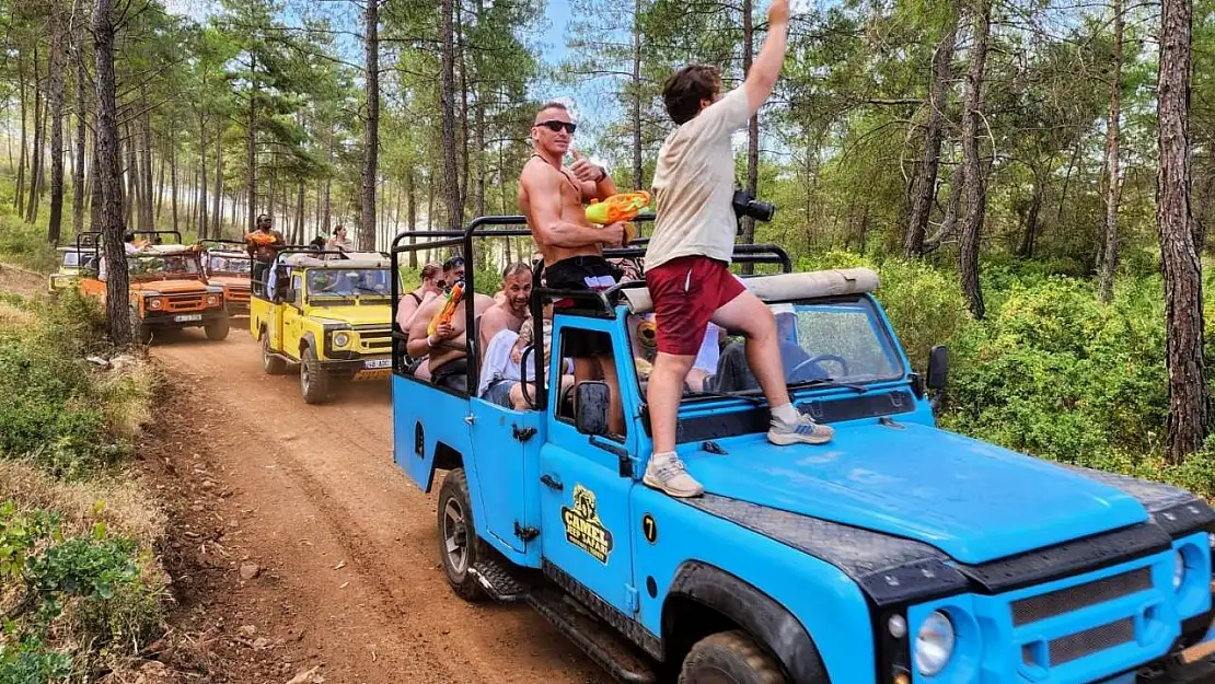 Marmaris'te kolluk kuvvetlerinden Jeep safarilere sıkı denetim