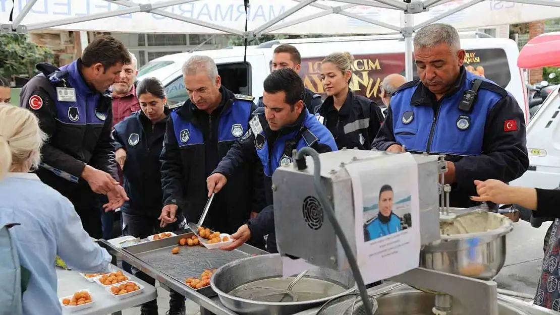 Marmaris'te vefat eden zabıta komiseri Çetin unutulmadı