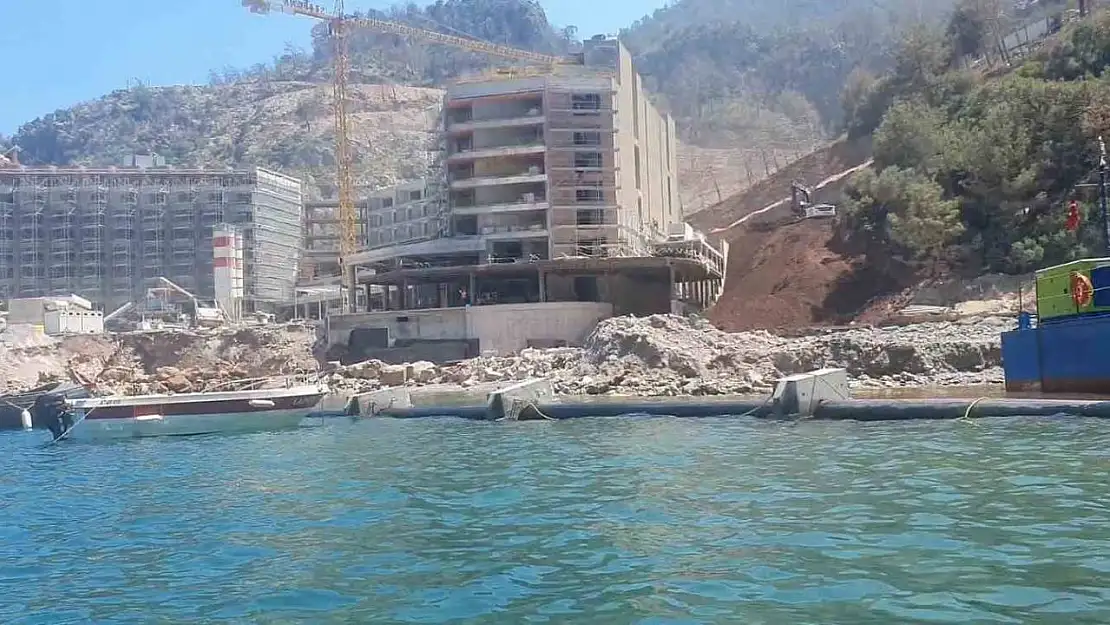 Marmaris'teki otel inşaatı, deniz dolgusu iddiasıyla mühürlendi