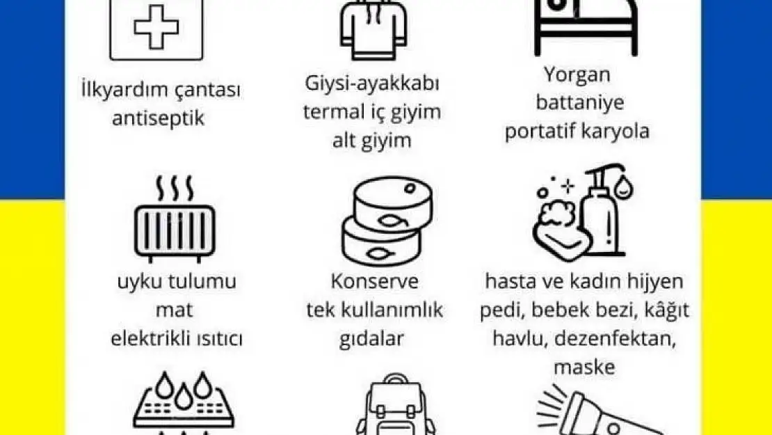 Menteşe'de Ukrayna'ya yardım kampanyası