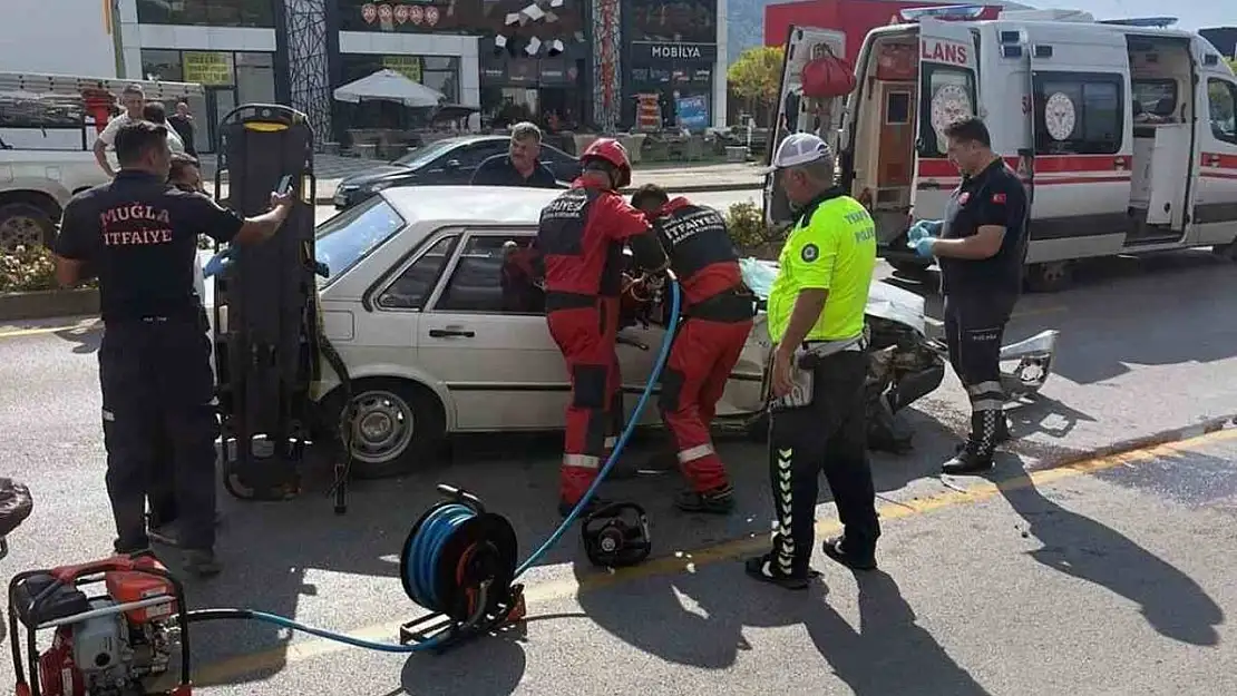 Menteşe'de yaralamalı kaza