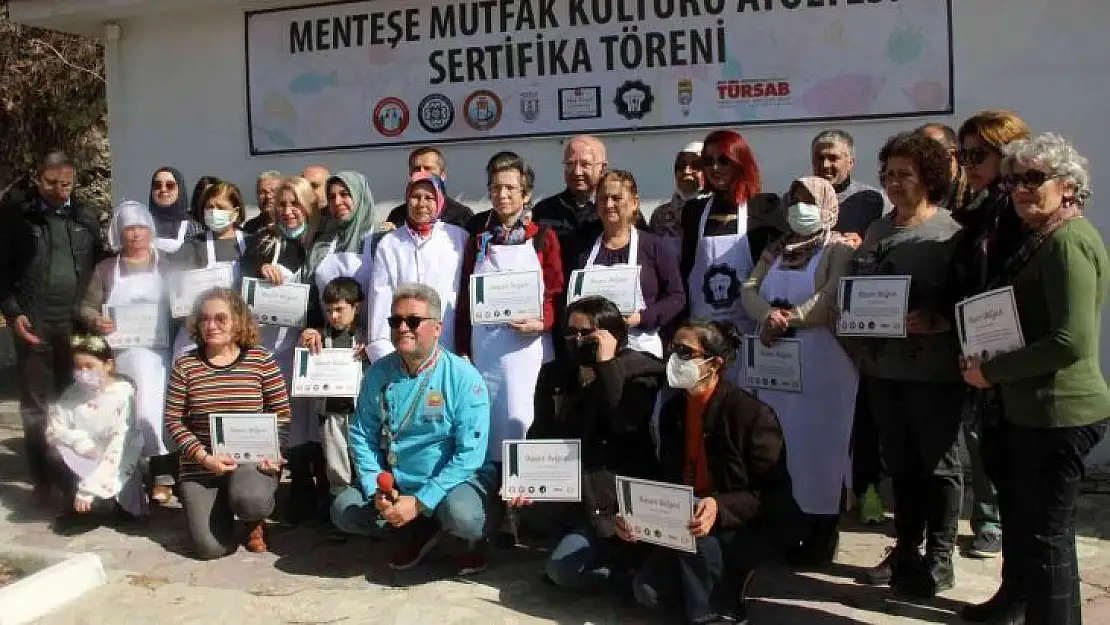 Menteşe Mutfak Atölyesinin ilk sertifikaları verdi