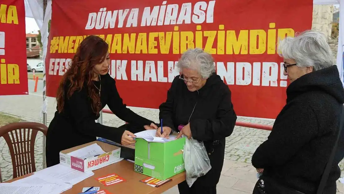 Meryem Ana Evi otoparkı için imza kampanyasına destek sürüyor