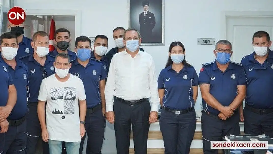 Mesut Ergin'den zabıtaya kutlama